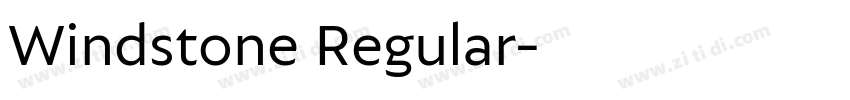 Windstone Regular字体转换